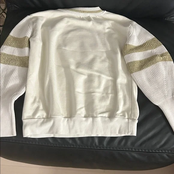 Moncler Cream and Gold Knit Sweater - Picture 10 of 11